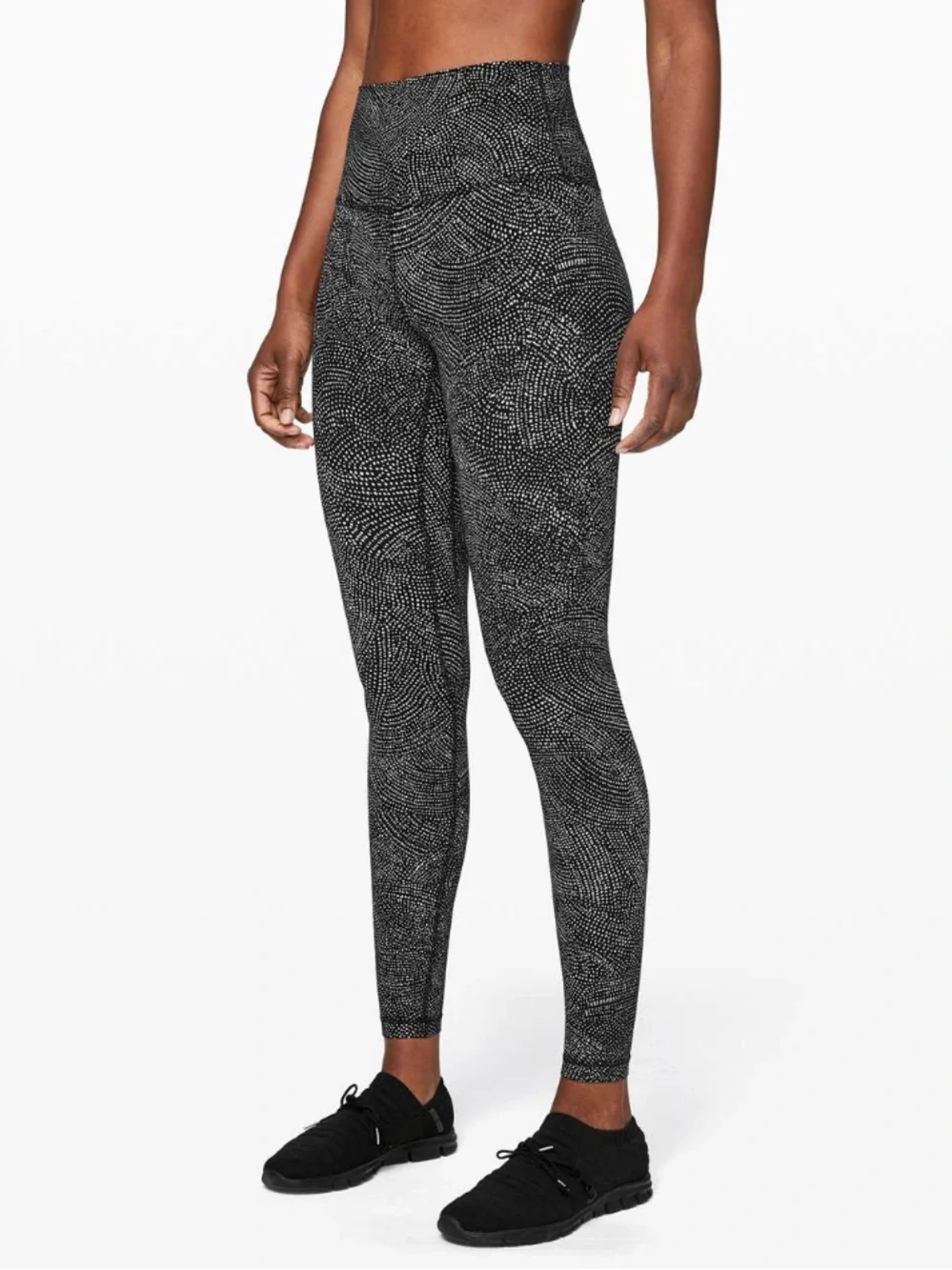 LULULEMON - Align - Free Spirit Black & White Dot-Print High-Rise Leggings - Picture 2 of 9